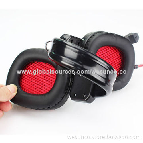 New gaming DJ headset with mic and thick cable, comfortable and high sound model
